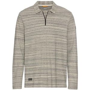 camel active Poloshirt met lange mouwen voor heren, met verkoelend effect, Crème, S