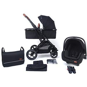 Pixini 3 in 1 Wandelwagen LANIA, Trio, Kind, Autostoel, Accessoires (Zwart)