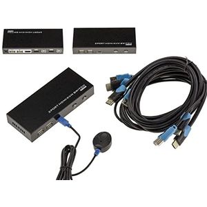 KALEA-INFORMATIQUE Automatische KVM-switch voor 2 pc's. HDMI- en USB-aansluitingen, afstandsbediening. Ondersteunde resolutie 4096x2160