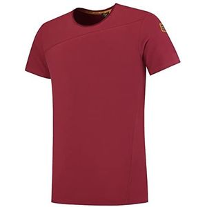 Tricorp 104002 Premium kruisnaad heren T-shirt, 95% gekamd katoen/5% elastaan, 180g/m², bordeaux, maat M