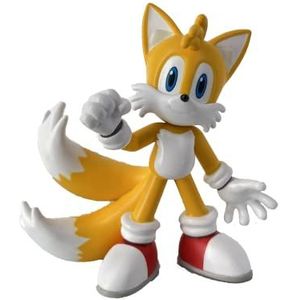 Sonic speelfiguurtje - Tails - gele figuurtje - kunststof - 9 cm - comansi