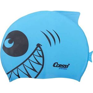 Cressi Silicone Kids Shark Cap - Swimming Silicone Cap for Children