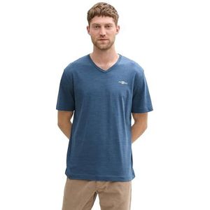 TOM TAILOR T-shirt voor heren, 37299 - Mystiek Blue Navy Injected, M