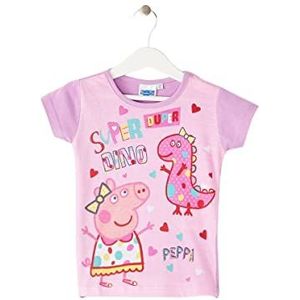 Disney T-shirt Peppa Pig voor 2 tot 6 jaar, meisjes, paars, 5