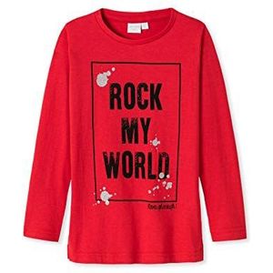 Schiesser T-shirt voor meisjes, rood (500), 104 cm