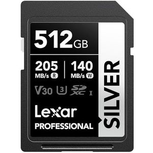 Lexar - Silver SD Kaart - 64GB - V30 - Geschikt voor 4K Video