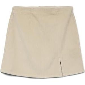 VERO MODA Vmlula Nelly Hr Short Crdry Skirt Noos, havermout, L