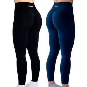 AUROLA Intensivieren legging voor dames, Set (Zwart+smoking Blauw), S