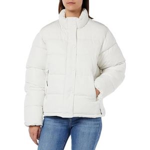 Replay Boxy Fit Winterjas voor dames, 412 Boter Wit, L