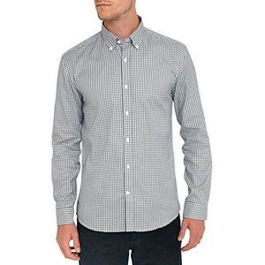 Selected Homme Casual overhemd met lange mouwen voor heren, Grijs (gesmeed ijzer), M