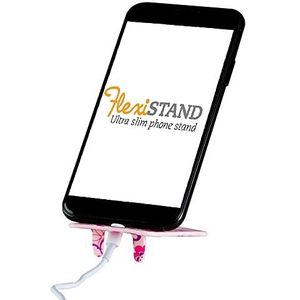 Gifts for Readers & Writers Flexistand Compacte en verstelbare telefoonstandaard voor iPhone en Android, roze stippen