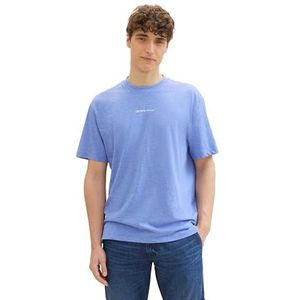 TOM TAILOR Denim Heren T-shirt, 30104 - Blueberry Blue, XL