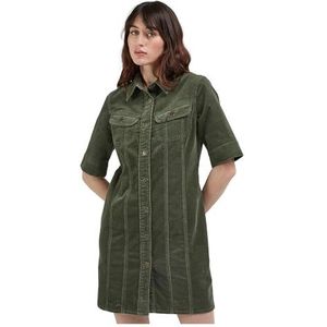 Lee Rider Shirt Casual Dress voor dames, Olive Grove, L