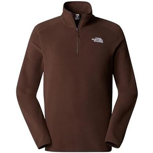 THE NORTH FACE Heren 100 Glacier 1/4 Zip Sweatshirt, Smokey Brown, XL