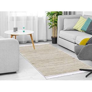 Homemania AKC-BIL-836 tapijt, bedrukt, Wood 5, modern, beige, bruin, stof, 120 x 180 x 0,1 cm