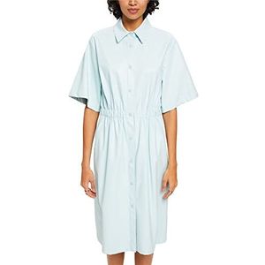 Esprit Collection Hemdblousejurk in lederlook, Light Aqua Green, 38