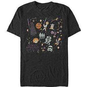 Star Wars: Classic - COLLAGE Unisex Crew neck T-Shirt Black M