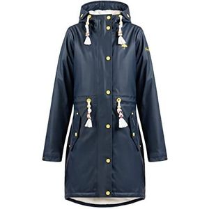 Schmuddelwedda Regenjas met voering van imitatiebont dames 34323139, marineblauw, L