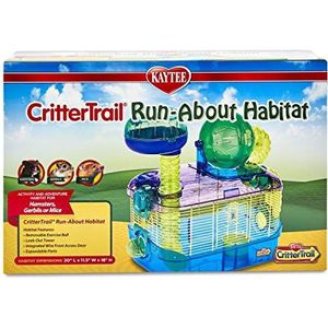 Kaytee CritterTrail Run-About Habitat voor kleine dieren zoals hamsters, Gerbils en muizen (kleuren kunnen variëren)