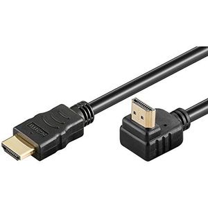 PremiumCord 4K High Speed ​HDMI + Ethernet-kabel 1 m, compatibel met video 4K 2160p, FULL HD 1080p, Deep Color, 3D, ARC, 3x afgeschermd, 10,2 Gbps, vergulde 90°-aansluitingen, zwart