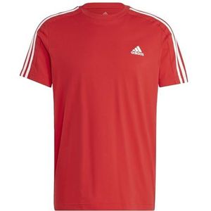 adidas Essentials Single Jersey 3-Stripes T-shirt voor heren (1 stuk)