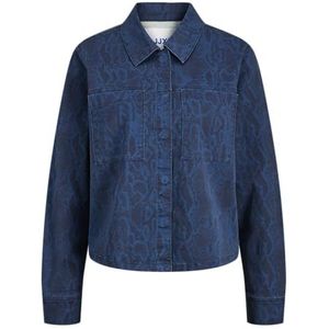 JACK & JONES Jxsarah AOP Overshirt Ex PNT, Insigniablauw, M