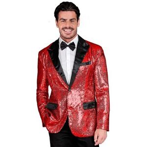WIDMANN MILANO PARTY FASHION - Feestmode jasje met pailletten voor heren, satijn, disco fever, slagermove