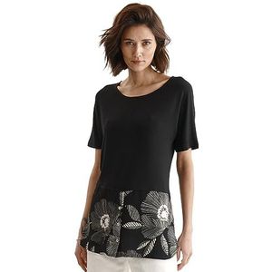 LARIME Dames blouse Ada gebreid beuken zwart kleur maat 38, zwart, 38