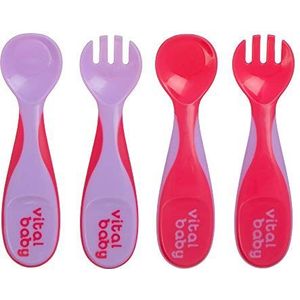 Vital Baby Nourish Chunky Cutlery Set, Fizz