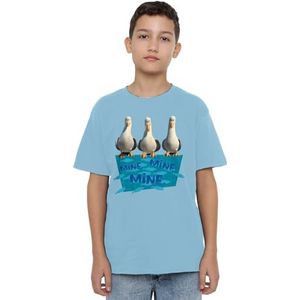 Finding Nemo Mine Unisex Kids T-shirt, lichtblauw, 12-13 jaar, Lichtblauw, 12-13 jaar