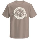 T-shirt met korte mouwen met logo JACK & JONES. Katoen materiaal. Maten XXL. Kastanje kleur