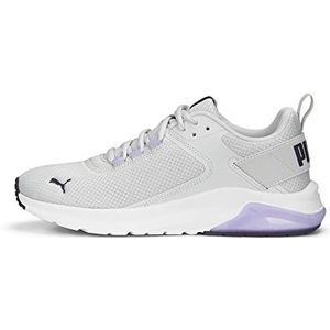 PUMA Electron E Sneaker voor heren, Veer Grijs Paars Houtskool Vivid Violet, 44 EU