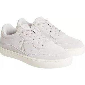 Calvin Klein Jeans Heren Classic Cupsole Iconic SNK YM0YM01094 Sneakers, Bruin (Eggshell/Creamy White), 6.5 UK, Bruine Eierschaal Romig Wit, 39 EU