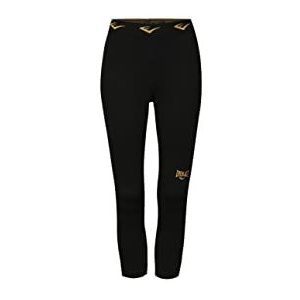 Everlast Cropped Pants Leonard 7/8-broek voor dames, zwart en goud, maat S