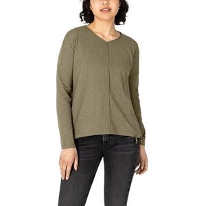 Timezone Sportieve longsleeve, Deep Olive Melange, L