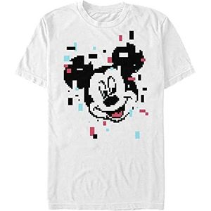 Disney Classics Mickey Mouse - Pixel Mickey Unisex Crew neck T-Shirt White M