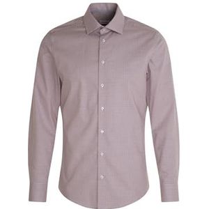 Seidensticker Zakelijk overhemd voor heren, shaped fit, strijkvrij, kent-kraag, lange mouwen, 100% katoen, rood, 46