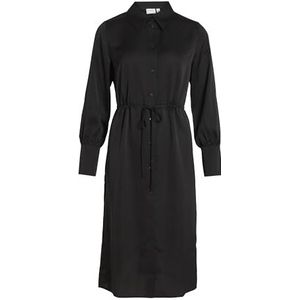 Veelzijdige L/S Shirt Dress - NOOS, zwart, 42