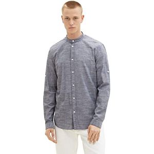 TOM TAILOR Denim Heren 1038594 hemd, 28941-Navy Chambray, L, 28941 - Navy Chambray, L