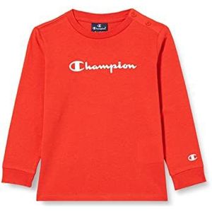 Champion American Classics T-shirt voor jongens, Lava Rood, 3 Jaren