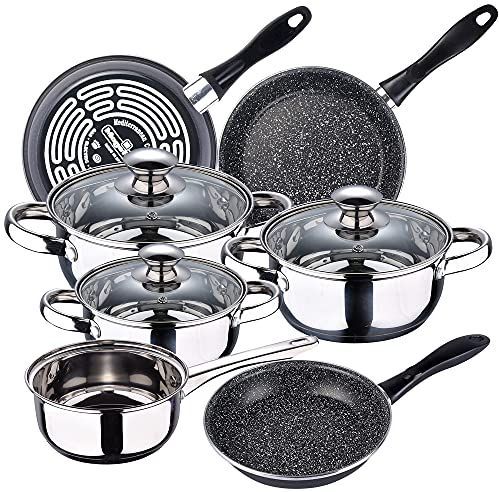 Pannenset - RVS - 5 Delig