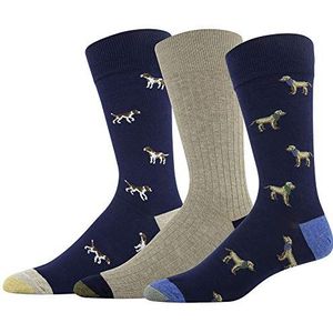 Gold Toe Heren Tijdloze Classics Crew Sokken (Pack van 3)