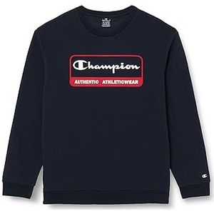 Champion Legacy Graphic Shop Authentic-Powerblend Fleece Crewneck Sweatshirt voor heren, Blu Marino, M