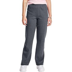 Hanes Dames Petite EcoSmart Open Onderbeen Joggingbroek, Leisteen Heather, XL/Klein