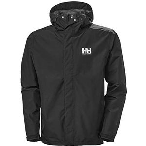 Helly Hansen Seven J Jack, waterdichte regenjas voor sport en outdooractiviteiten, jas met capuchon voor heren