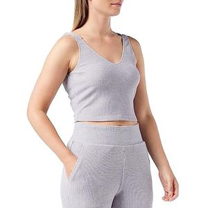 Triumph Thermal Crop Top Pyjama-bovendeel, donkergrijs melange, S