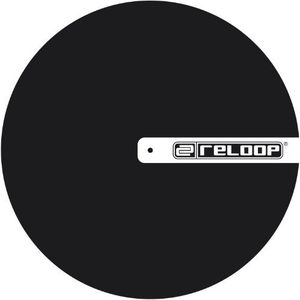 Reloop AMSSlipmat logo - van hoogwaardig vilt, zwart