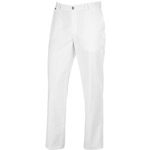 BP Med Trousers 1368-686-21 Herenbroek - Gemengd weefsel met stretch - 48% katoen, 48% polyester, 4% elastolefine - Lange pasvorm - Maat: 52L - Kleur: wit