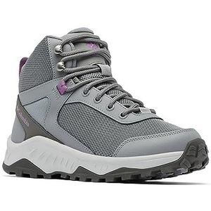 Columbia Women's Trailstorm Ascend Mid WP waterproof mid rise hiking boots, Grey (Ti Grey Steel x Dark Lavender), 3.5 UK