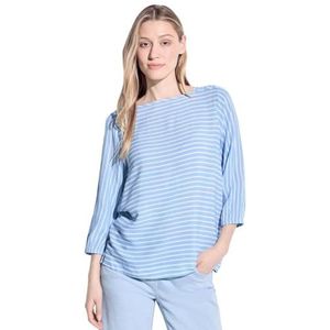 CECIL Gestreepte blouse, Soft Light Blue, L